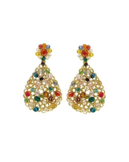 Lavish by Tricia Milaneze Metallic Aurora Handmade Earrings