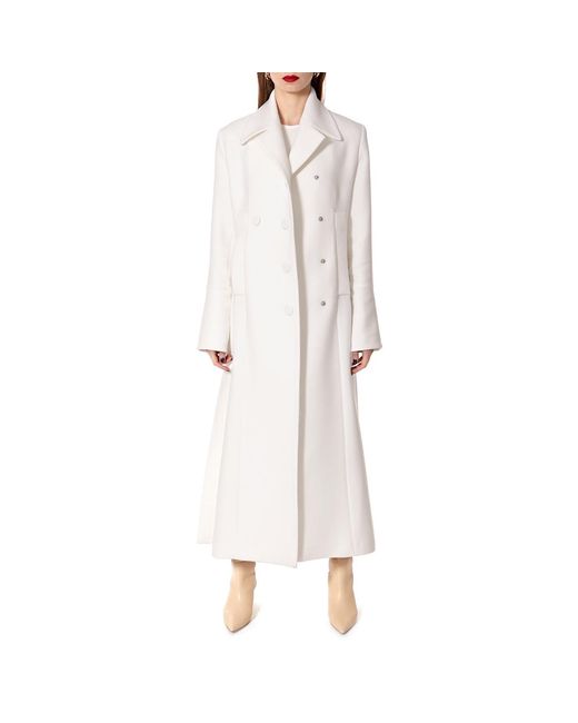 AGGI by HALEWSKI White Tilda Off Long Coat