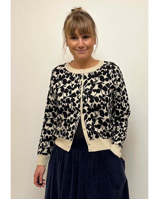 GROBUND Black Lydia Cardigan