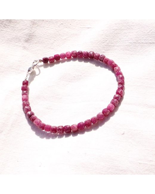Mineralgems•Studio Pink Ruby Bracelet for men