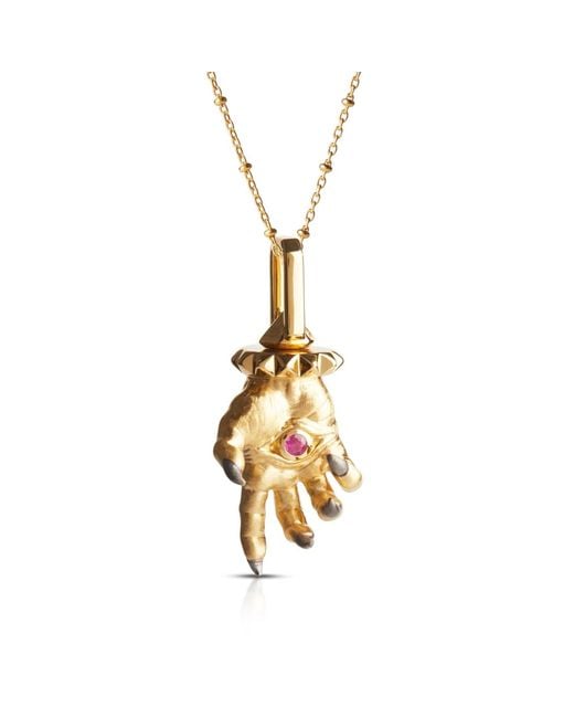 Kasun Metallic Hand Of The Protector Pendant for men