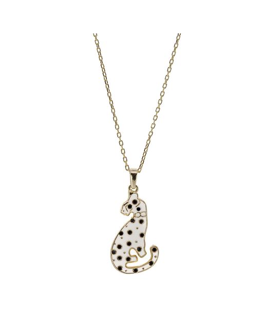 Ebru Jewelry Metallic Dalmatian Dog Necklace