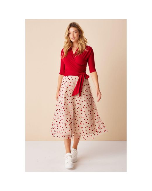 Marianna Déri Pink Tulle Skirt With Dots