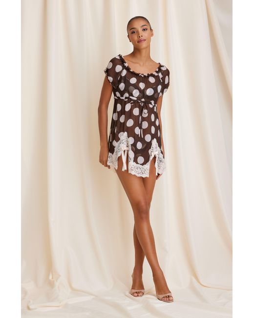 Scarlett Gasque Brown Dottie Babydoll