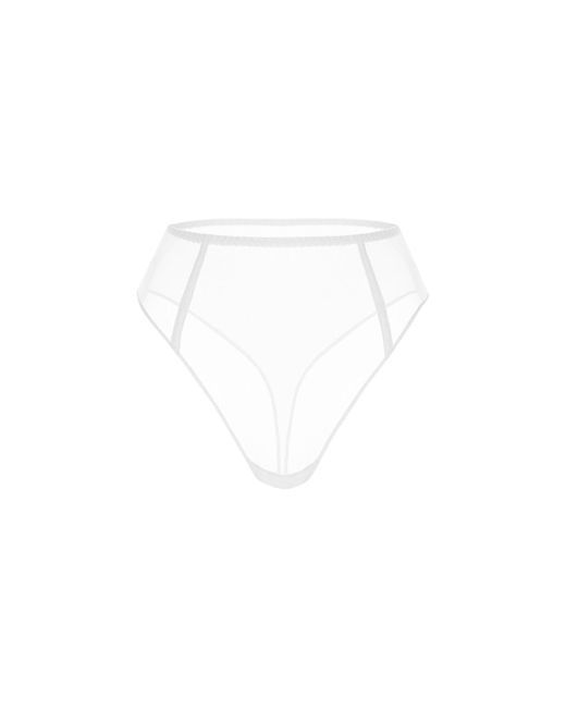 Zhilyova White Unnamed High-Waisted Thong
