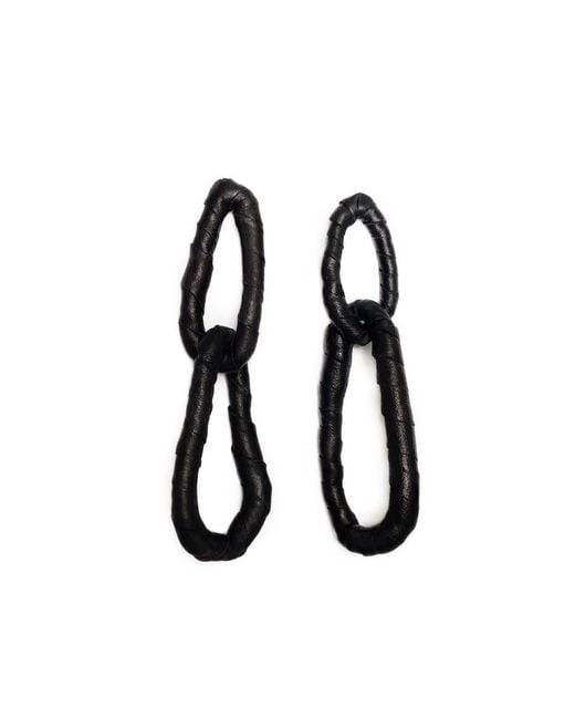 WAIWAI Black Double Link Earrings