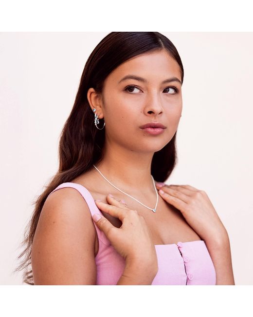 Dower & Hall Metallic Array Hoop Earrings