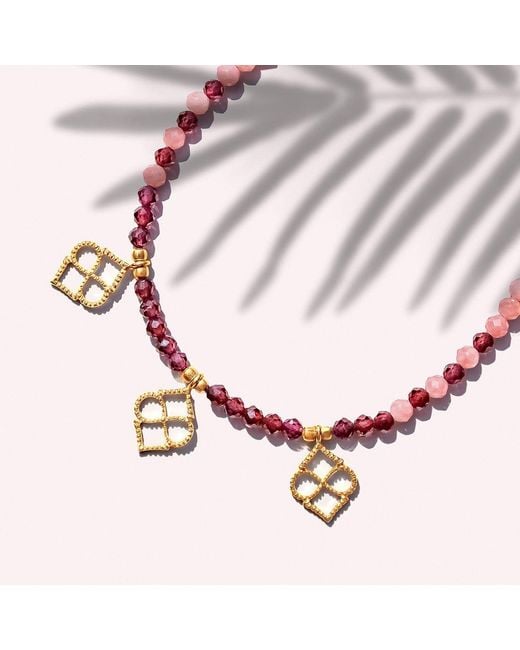 Charlotte's Web Jewellery Pink Marrakesh Sunrise Beaded Bracelet