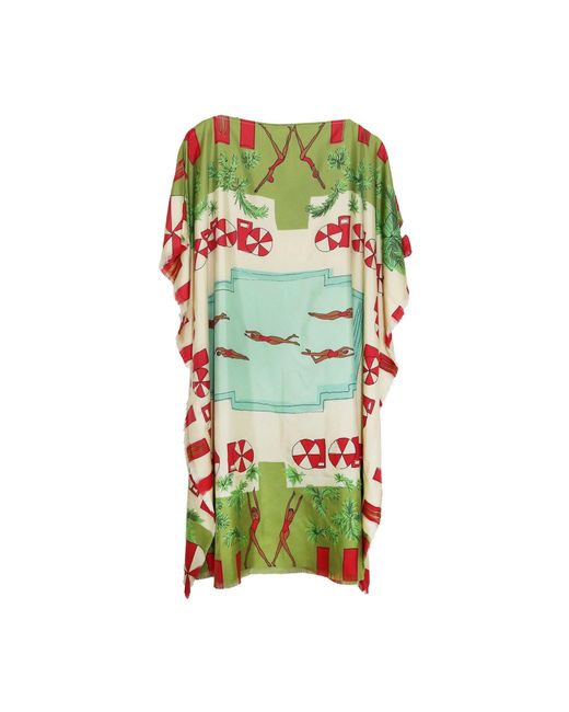 BANNIERE Green Poolside Kaftan