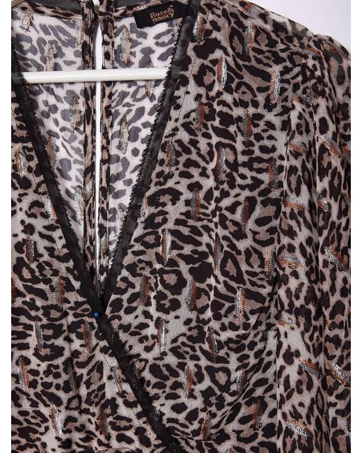 Rose & Nancy Brown Sienna Print Dress