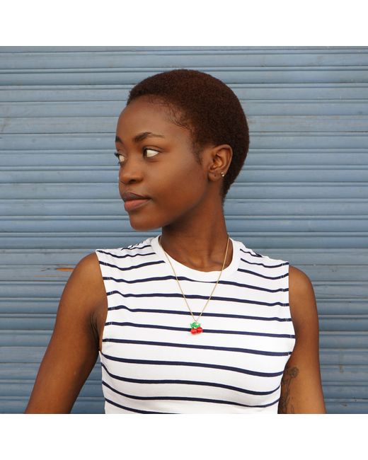 Smilla Brav Metallic Cherry Necklace