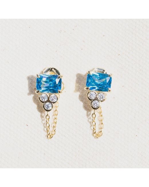 Native Gem Blue Shiva Earrings
