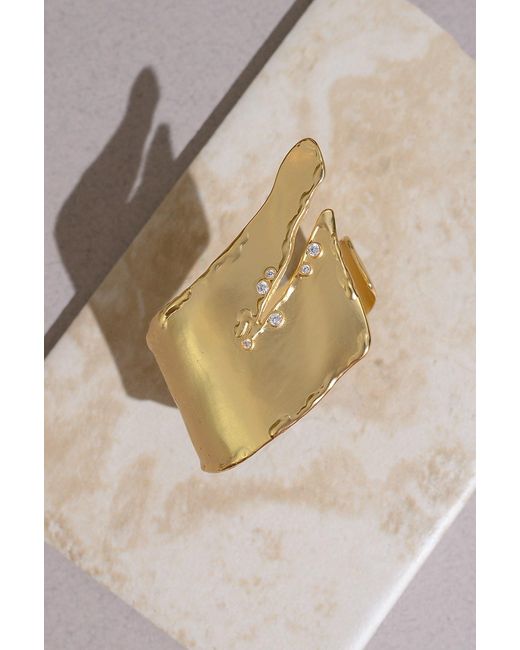 Rare Matters Jewelry Metallic Organic Cuff Bracelet