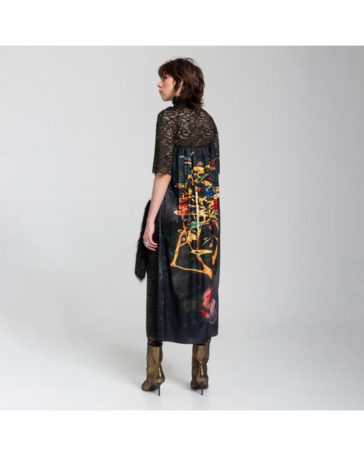 ARTISTA Black Seems Lace Dress