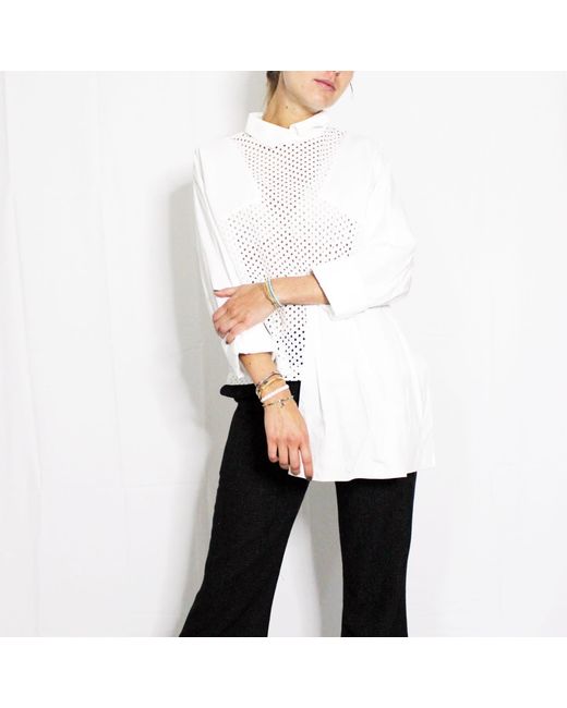 Boutique Kaotique White Non Symmetrical Top
