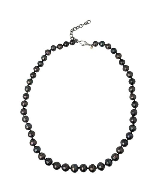 Rahul's Jewels Black 20"-22"Adjustable Length Baroque Tahitian Pearl Necklace