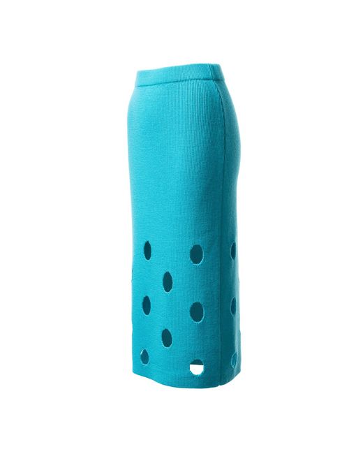 Fully Fashioning Blue Bria Skirt