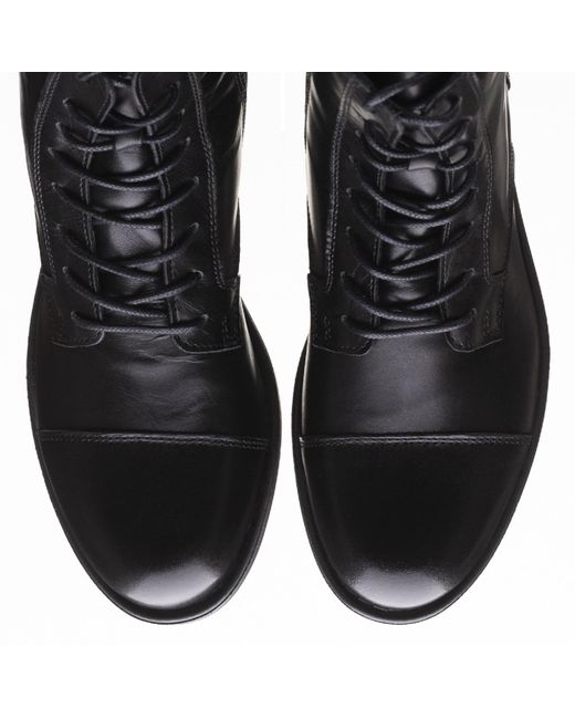French Sole Black Lara Boots In Leather