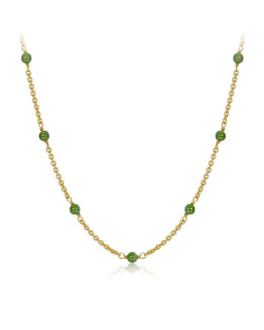 Janus Edinburgh Metallic Wadj Jasper Vermeil Necklace