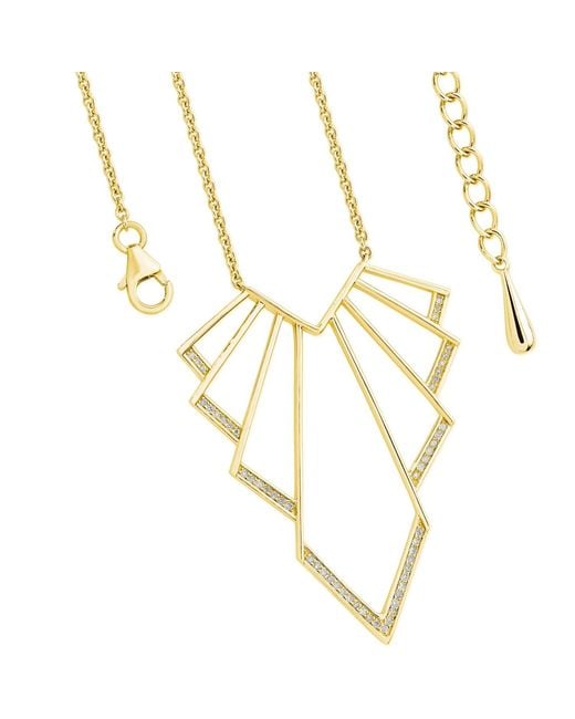 Lucy Quartermaine Metallic Chrysler Art Deco Pendant