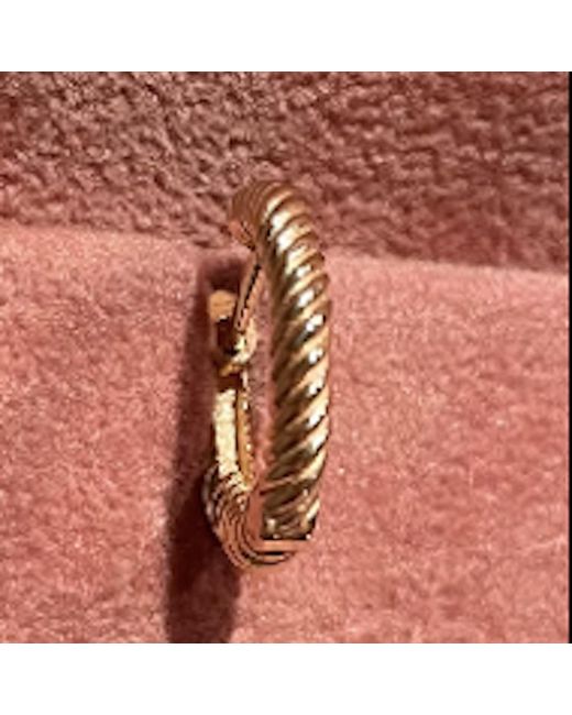 Ecce | Artisan Diamonds Metallic Solid 14Ct Twisted Hoop