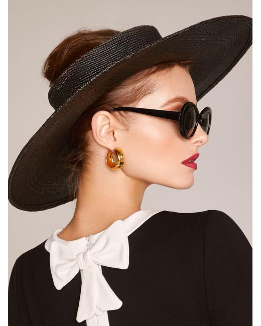 Jaredjamin Metallic Rush Hoop Earrings