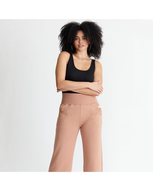 LOVETRUST Brown Neutrals Drew Wide Leg Pant
