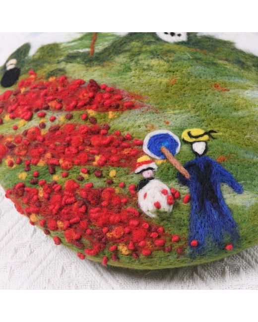 Heartfelt Layers Green Monet Poppy Fields