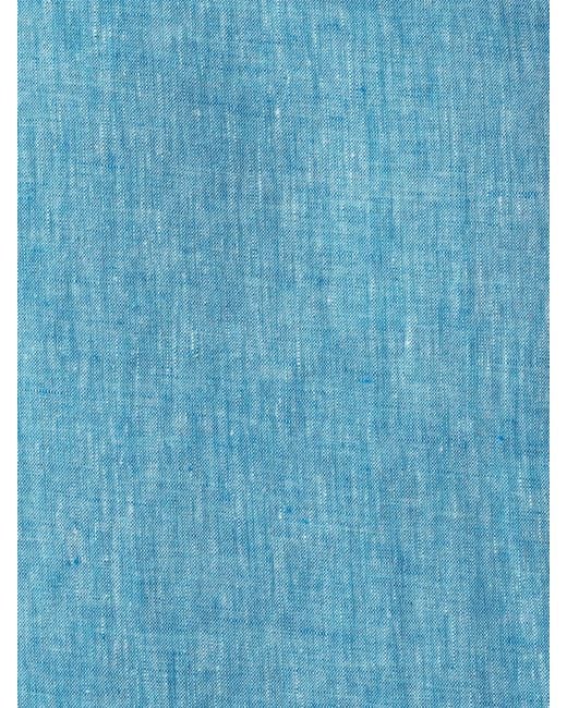 Koy Clothing Blue Linen Shirt for men