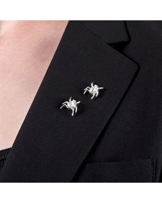 Edge Only White Spotted Bug Pin Sterling for men