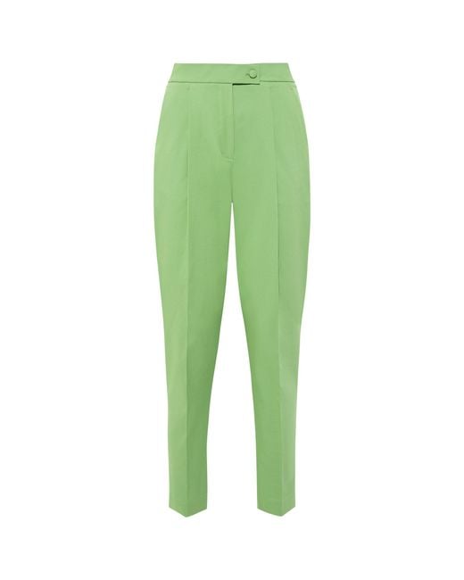 Femponiq Green Tailored Cotton Trouser