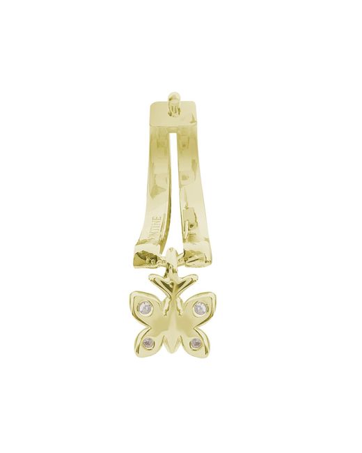 BLOOMTINE | Earth Angel HQ Metallic Enchanting Flutterfly Vermeil Butterfly Huggies
