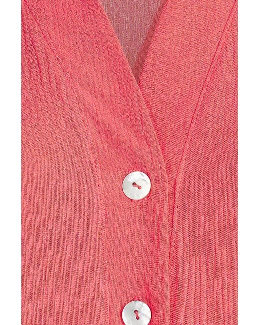 Conquista Pink Short Sleeve Blouse