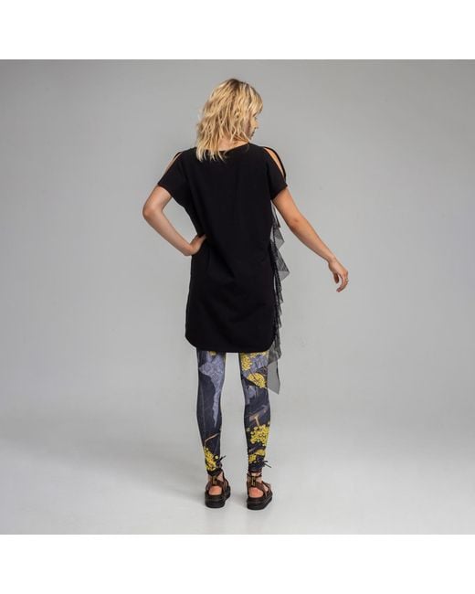 ARTISTA Blue Diana Printed Lycra Leggings