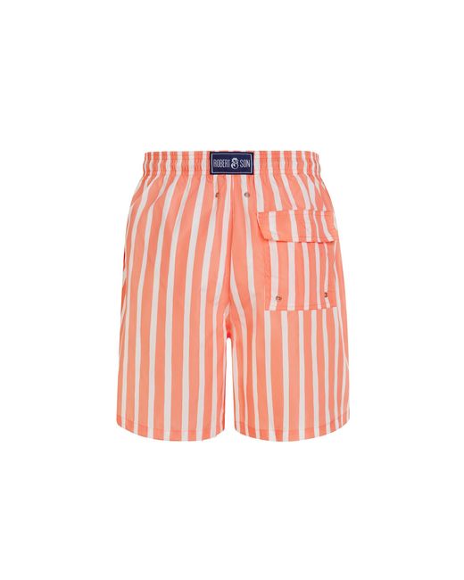 Robert & Son Red Stripe Swim Shorts for men