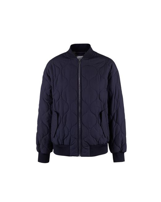 Guards London Blue Grace Quilted Bomber Jacket