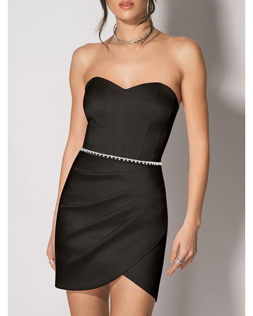 Tia Dorraine Black A Touch Of Glamour Mini Dress