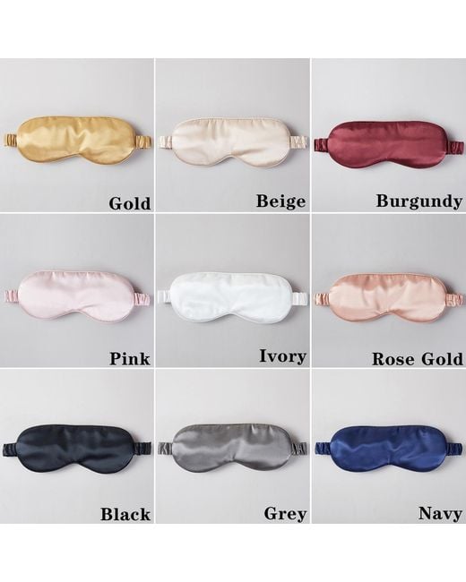 Soft Strokes Silk Multicolor Neutrals Pure Mulberry Silk Eye Mask Set Of Two