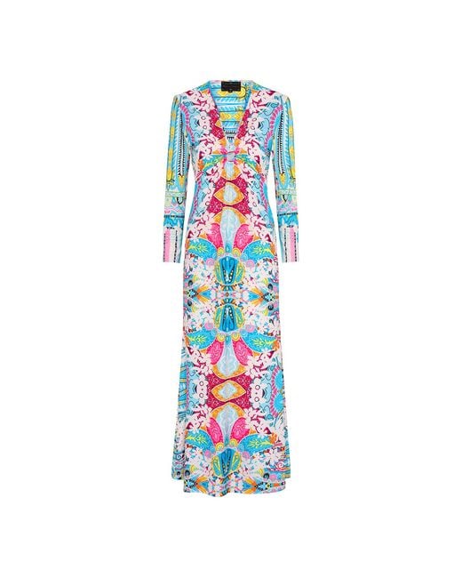 Beatrice von Tresckow Blue Spring Garden Lola Midi Dress