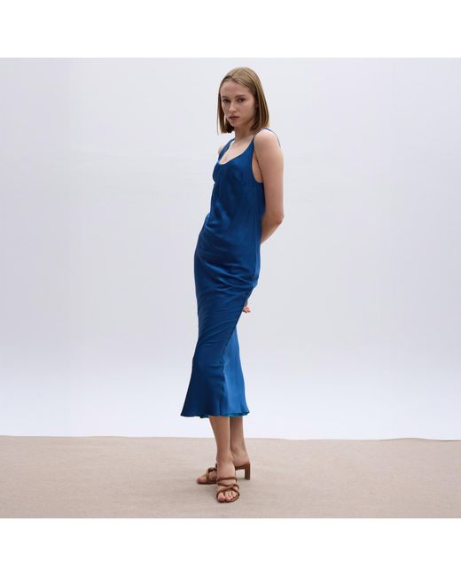 Roses Are Red Blue Charlotte Reversible Dress Ocean Vs