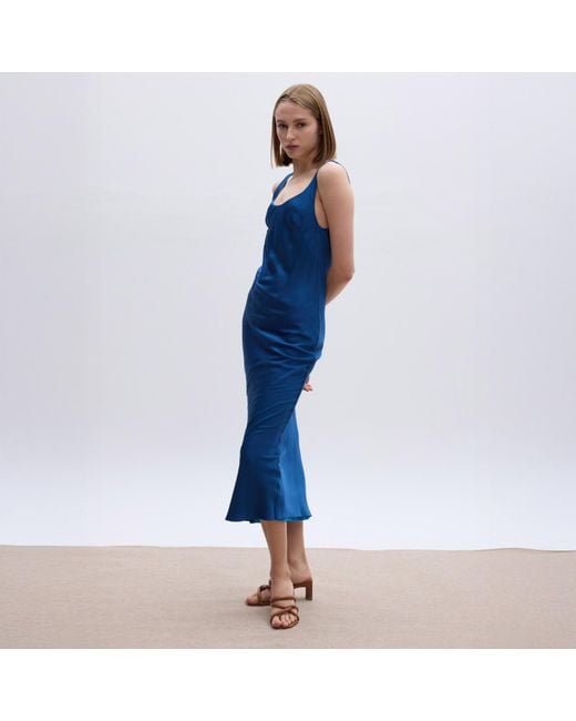 Roses Are Red Blue Charlotte Reversible Dress Ocean Vs