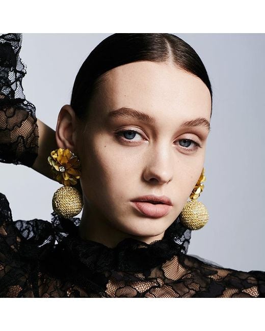 PINAR OZEVLAT Yellow Blossom Bon Bons Earrings