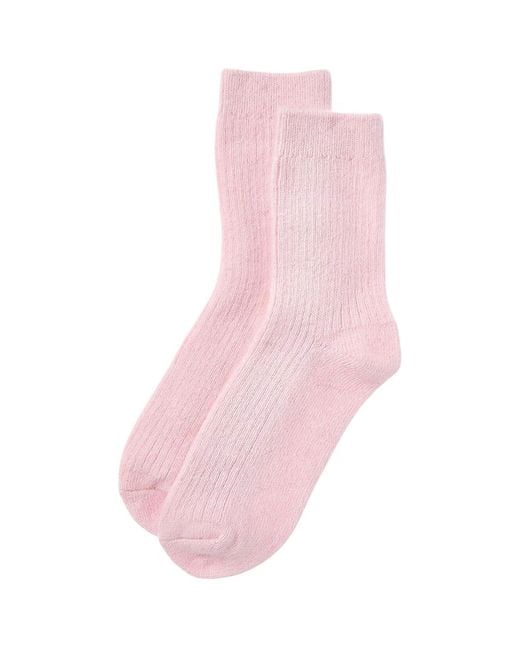 HIGH HEEL JUNGLE by KATHRYN EISMAN Pink Cashmere Socks