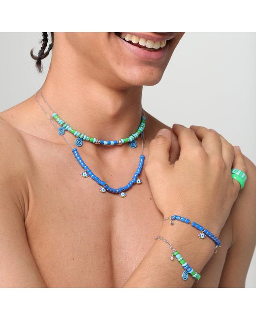 Pinnole Green Celeste & Thick Ring