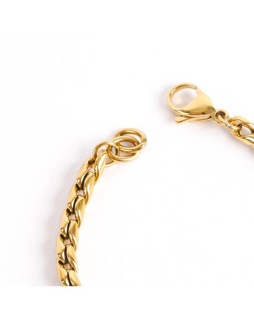 Lei & Mar Co. Metallic The Aria Woven Chain Bracelet