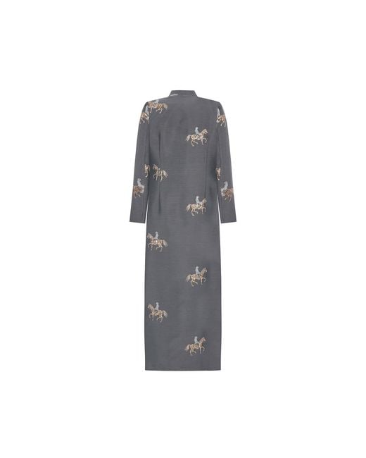 Roqaia Fashion House Gray Horse Jacket