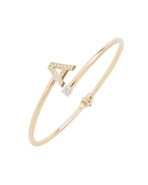 Latelita London Metallic Initial Bangle A