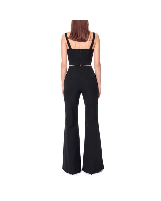 AGGI by HALEWSKI Black Lili Moonless Night Crop Top