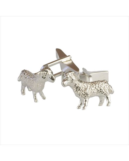 Simon Kemp Jewellers Metallic Sheep Cufflinks for men