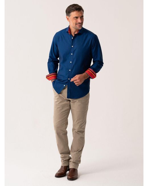 Koy Clothing Blue Mara Oxford Shirt for men